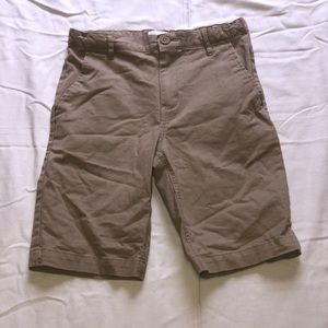 Khaki straight uniform shorts for boys